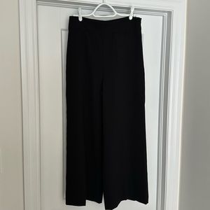 Black wide leg dress pants